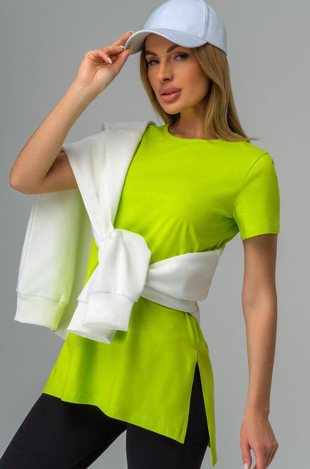 Удлиненная женская футболка с разрезами Happyfox - Happy fox фото 14