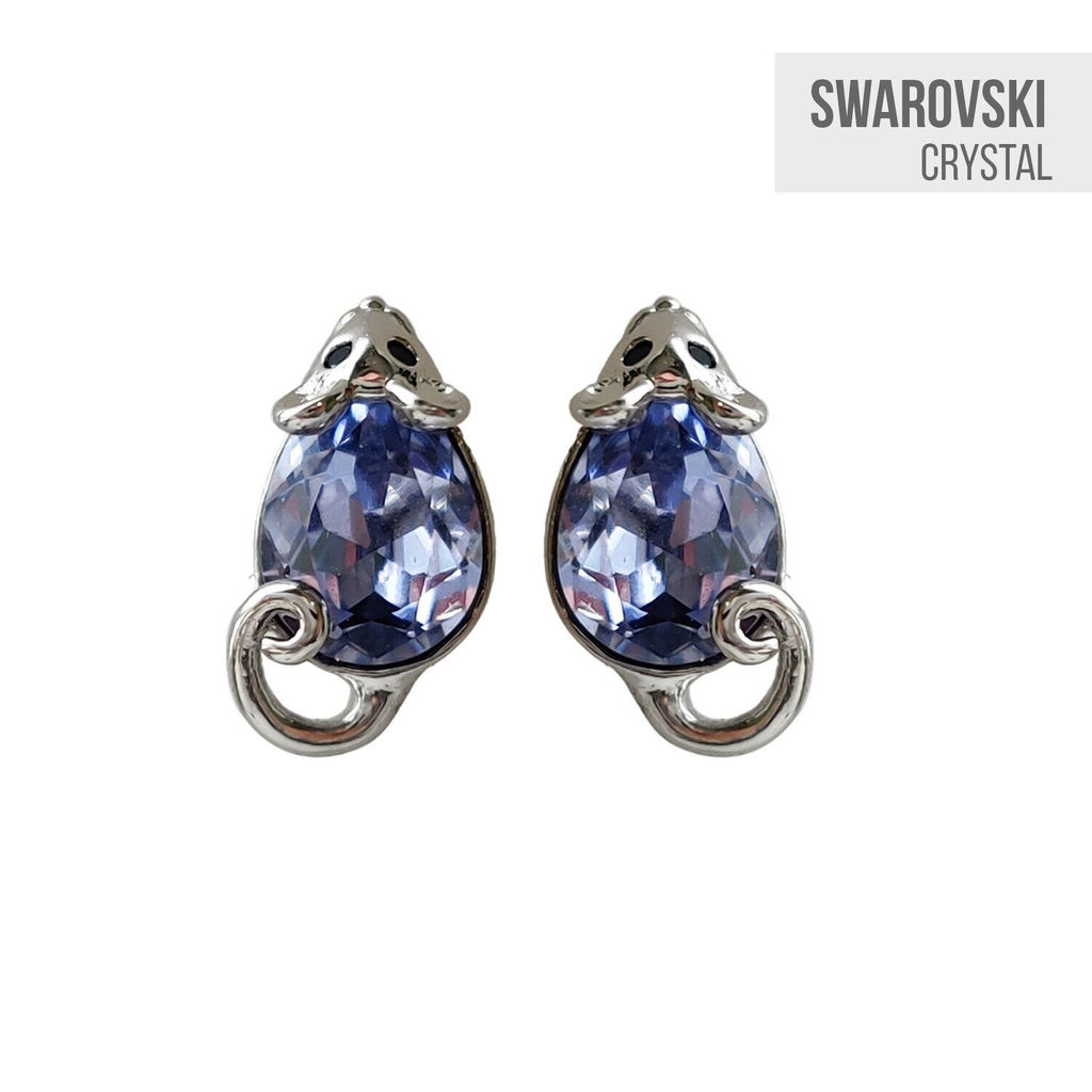 Серьги с кристаллами Swarovski