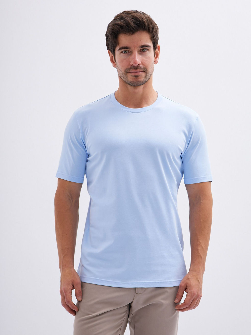 Футболка мужская короткий рукав GREG G145-KO-SA-S5120-N (св.голубой)