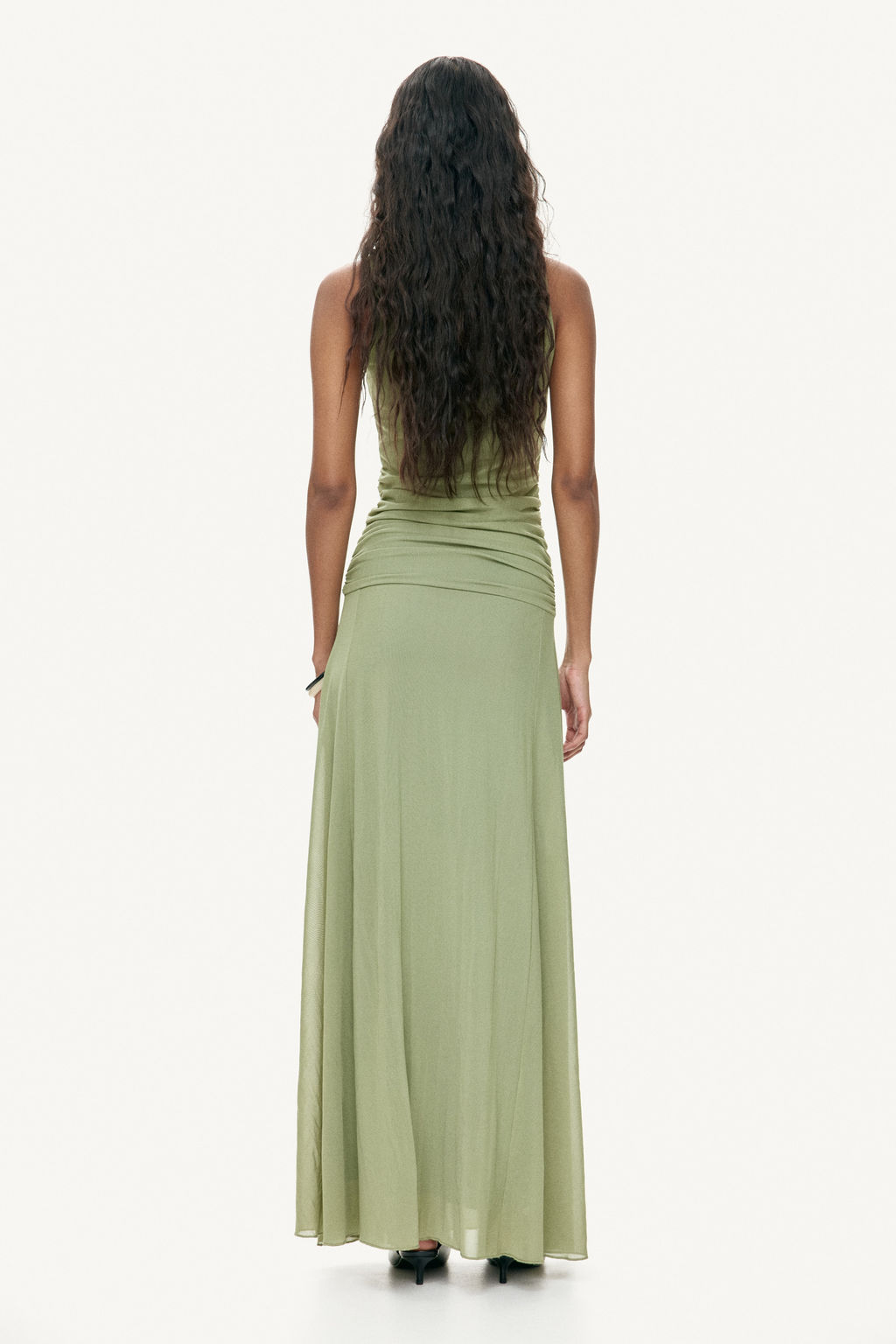 Gathered mesh dress - H&m фото 6