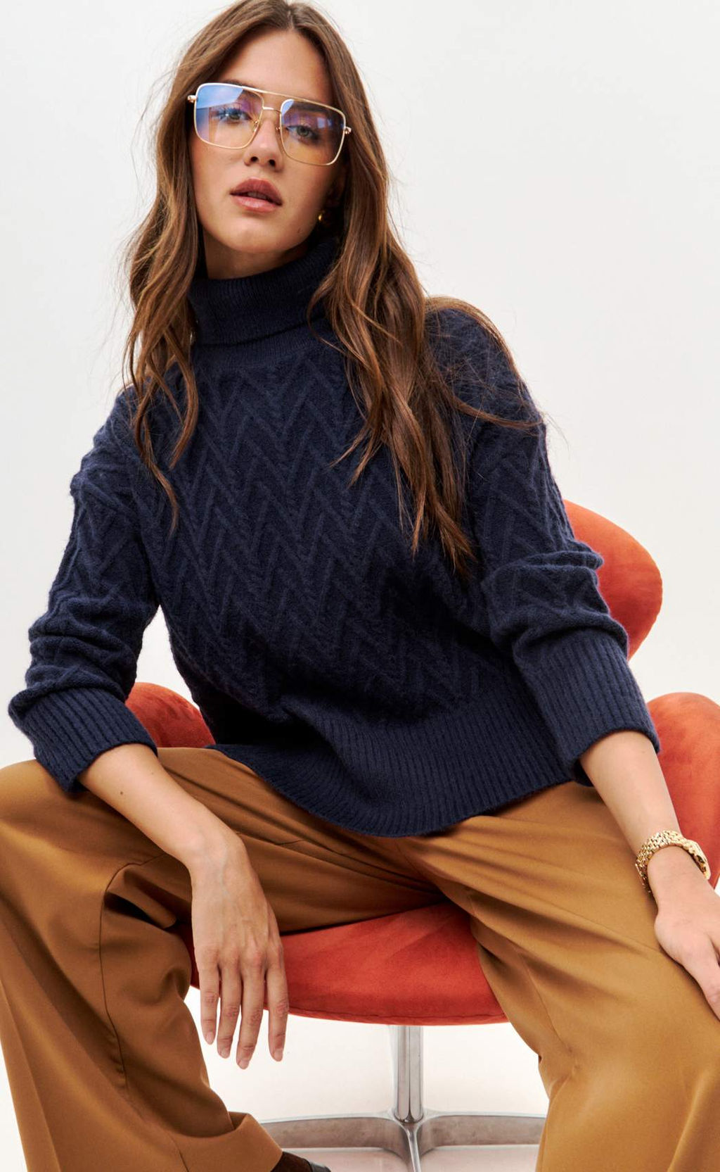 Джемпер F522-1502 d.blue - Fine joyce фото 8