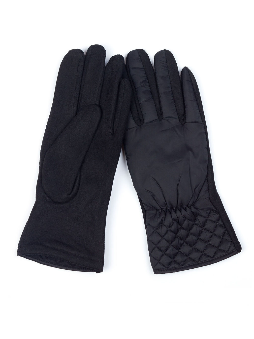 Перчатки из полиэстера черного цвета