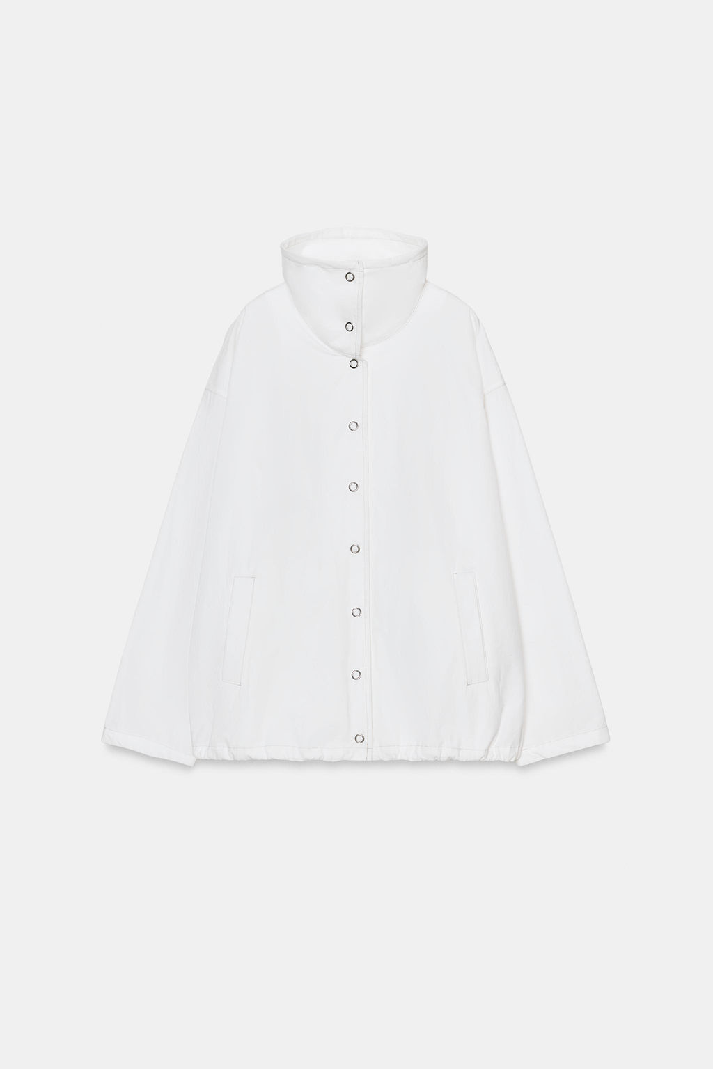 CHAQUETA OVERSIZE COSTURAS / Blanco - Zara фото 5
