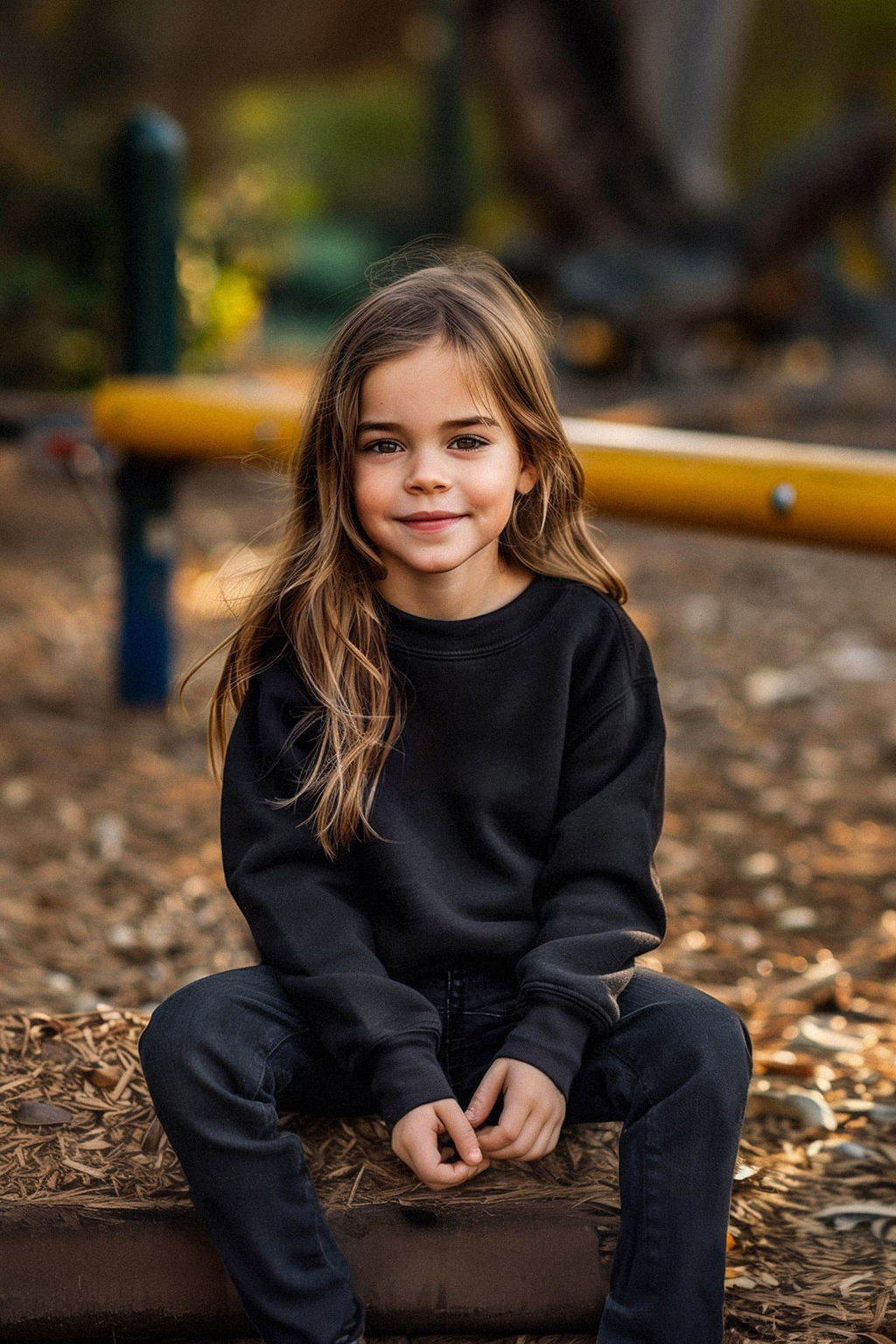 Siyah Unisex Duz Basic Orme Sweatshirt TKDAW25SW00000