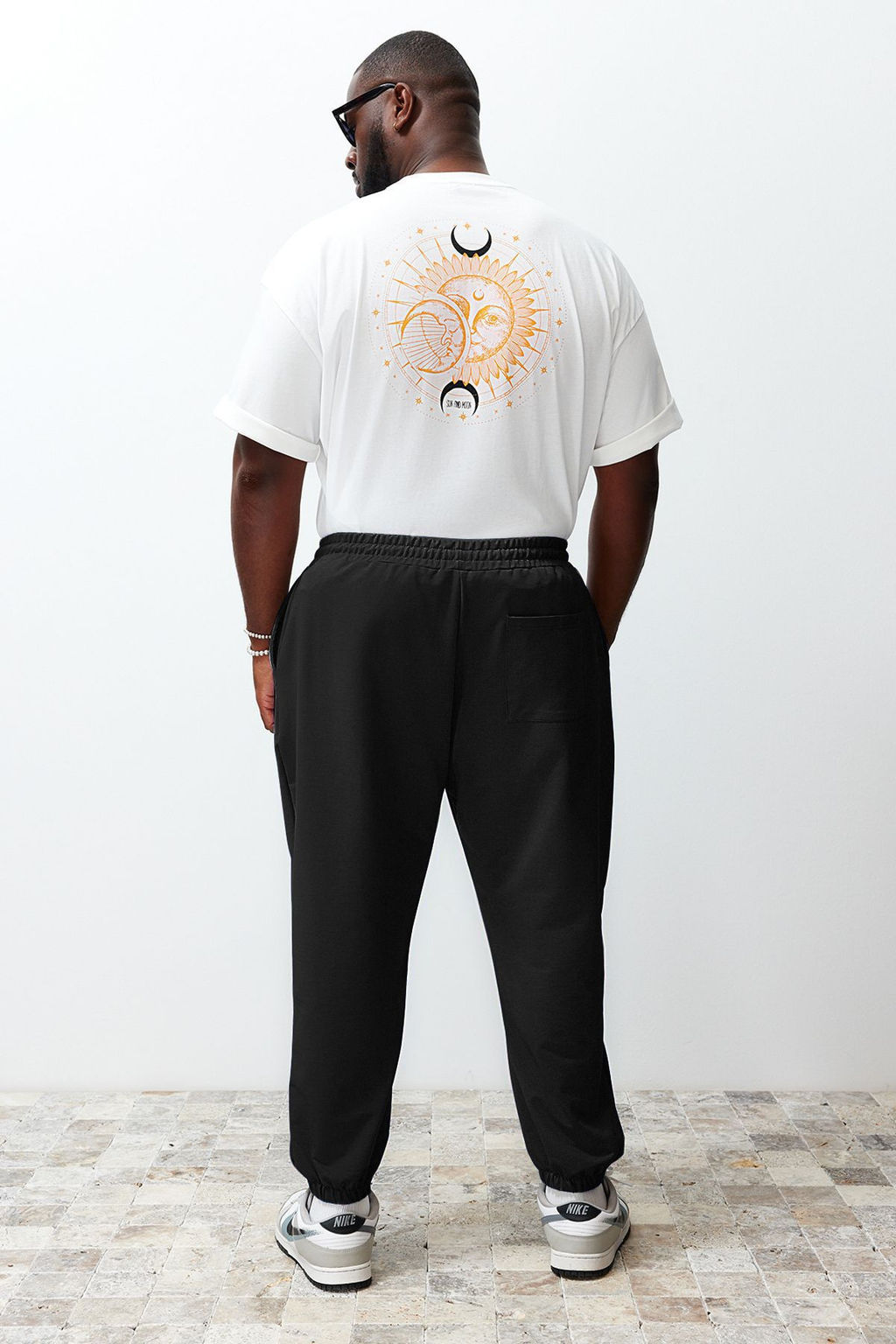 TRENDYOL MAN Buyuk Beden Indigo Oversize Rahat %100 Pamuklu Esofman Alt? TMNSS24AJ00001 - Trendyolmilla фото 5