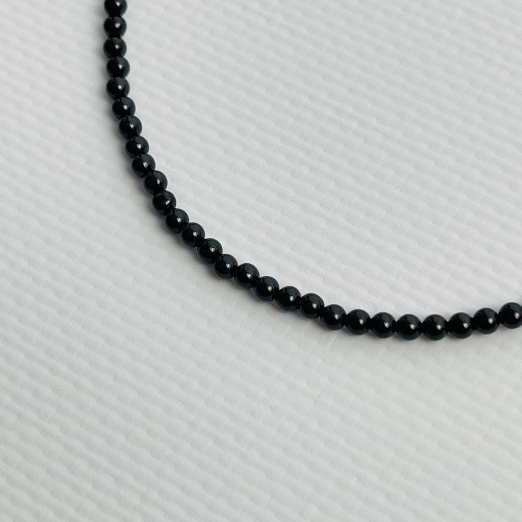 Колье из черного Турмалина и Хромдиопсида 38 см +