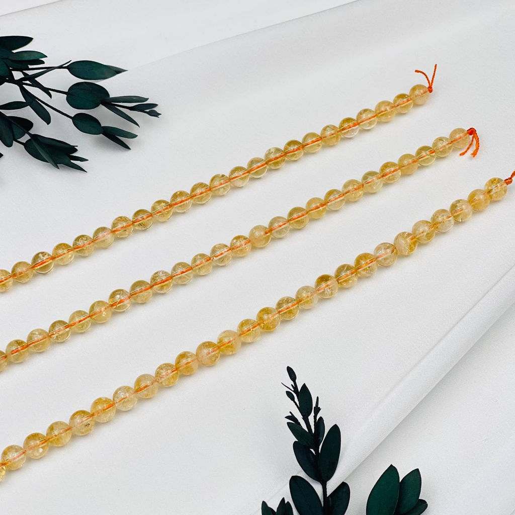 Бусины для украшений из Цитрина (55 бусин)