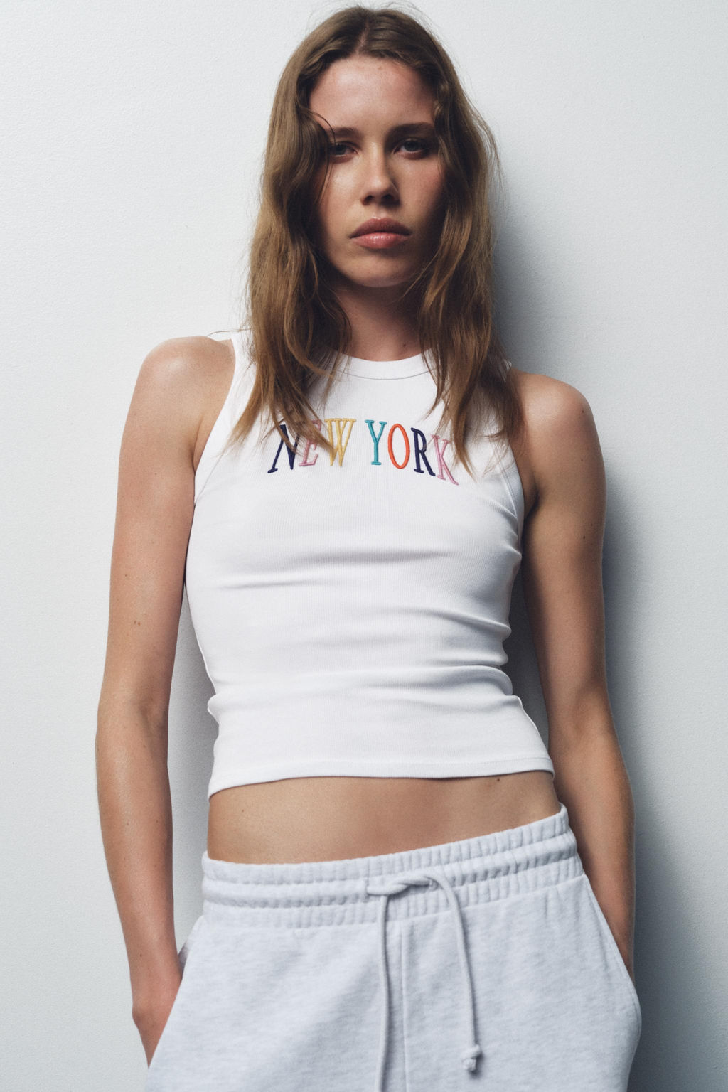 EMBROIDERED SLOGAN TOP - Zara фото 12