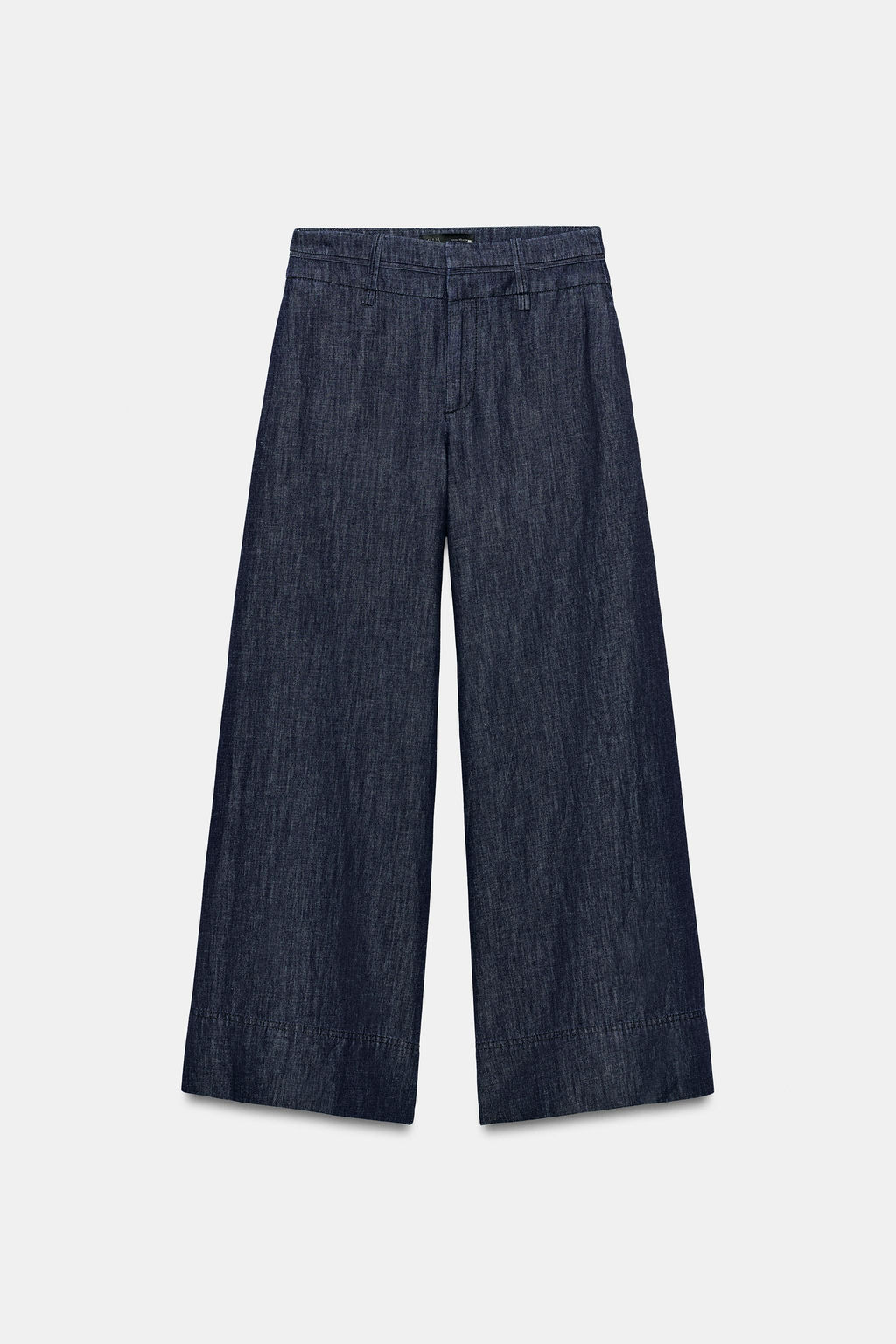 PANTAL?N ANCHO CON LINO / ?ndigo - Zara фото 7