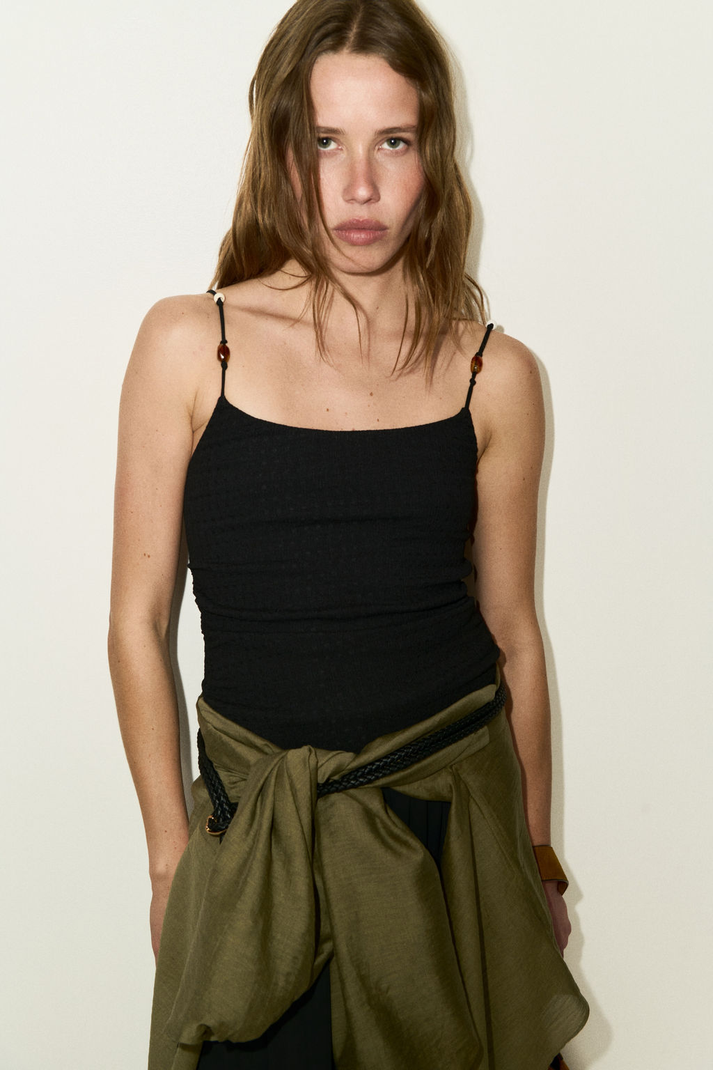 Top de tirantes espagueti con cuentas - H&m фото 3