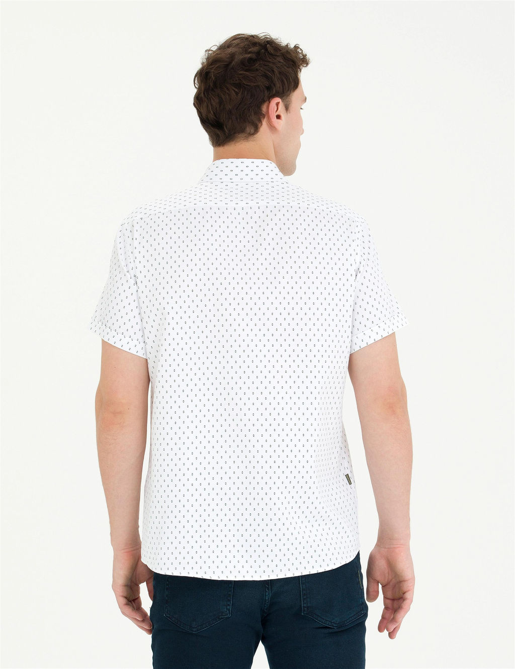 Haki Slim Fit K_sa Kollu G_mlek - Pierre cardin фото 5