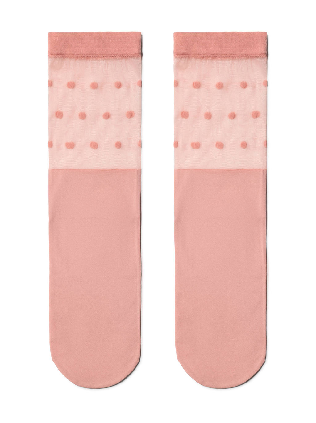 CONTE Удлиненные носки с прозрачным верхом в горошек FANTASY bianco  19С-29СП - Conte elegant фото 11