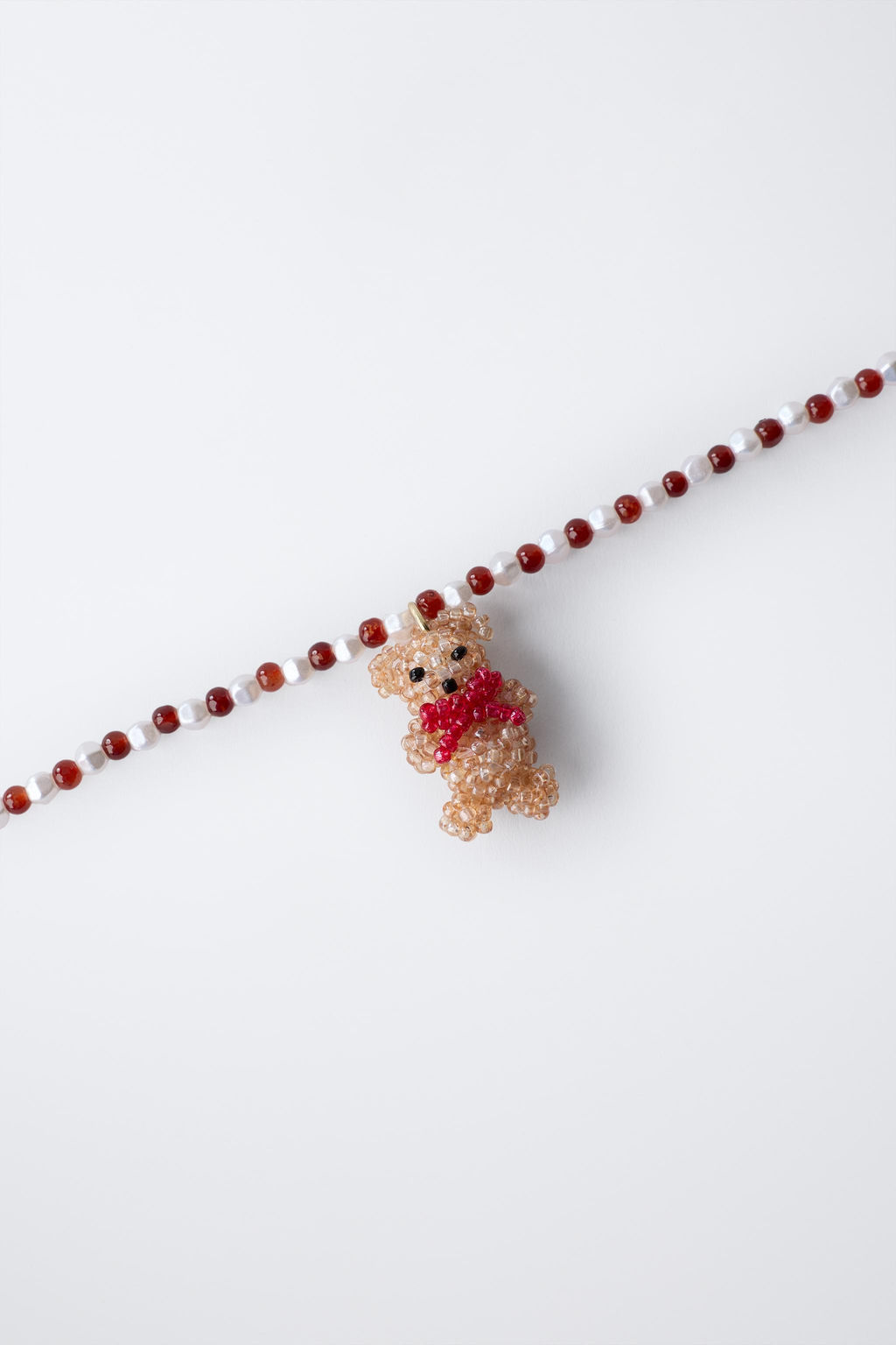 BEADED NECKLACE WITH BEAR - Zara фото 2