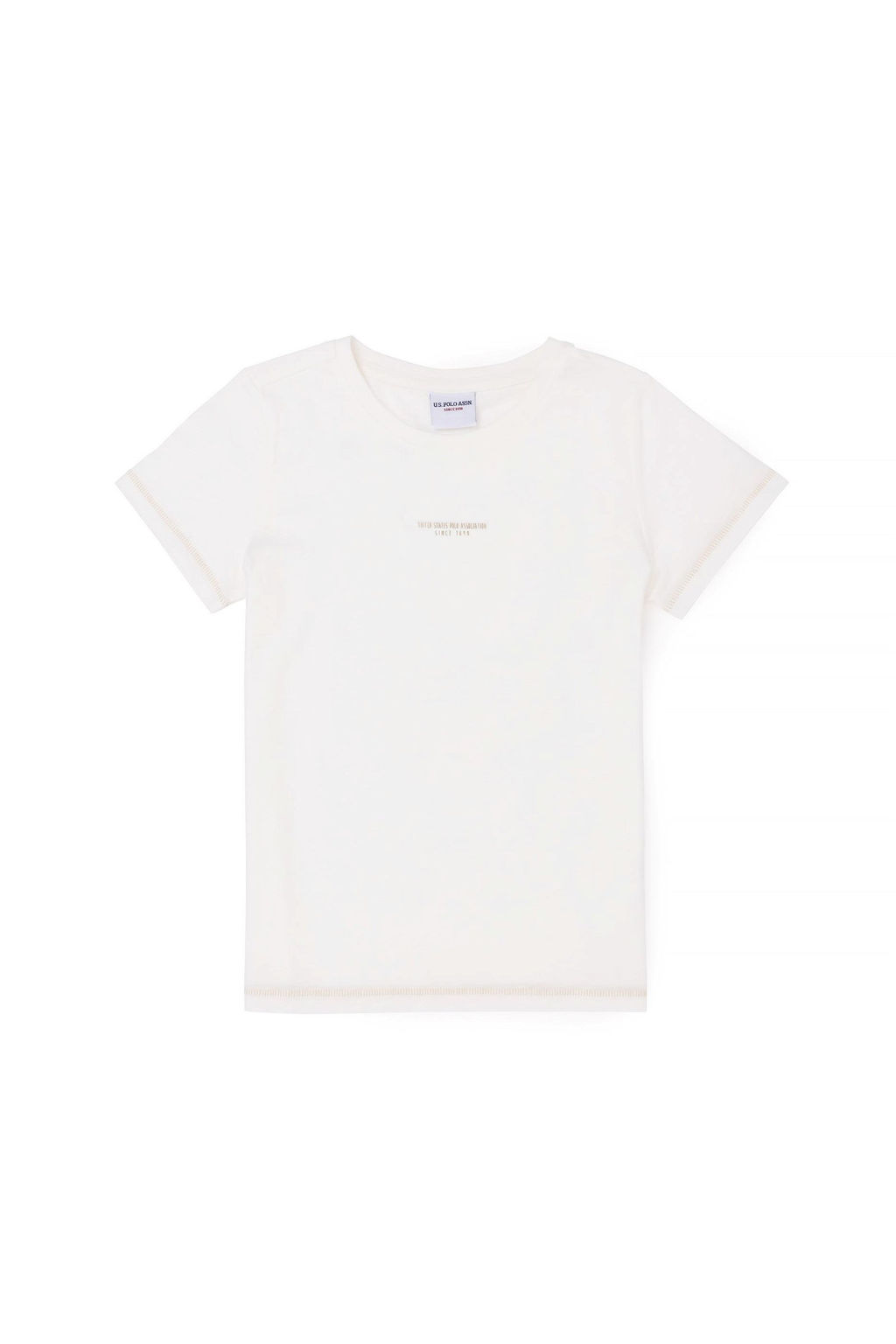 Футболка цвета экрю для мальчика - U.s. polo assn фото 8