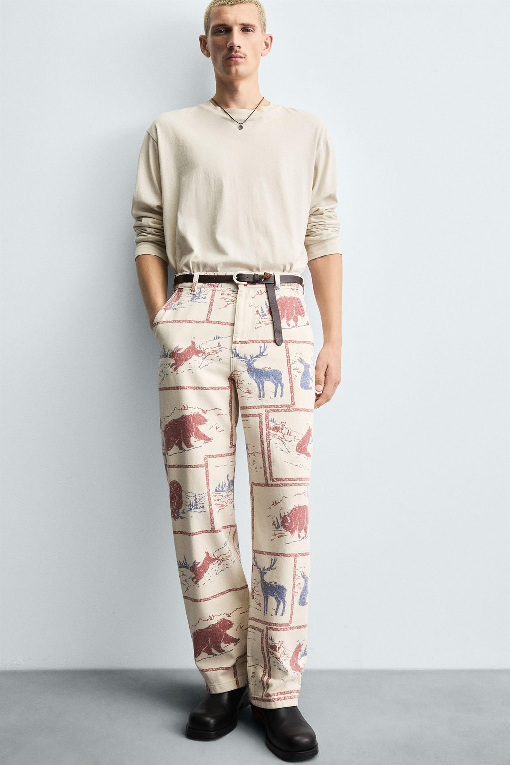 COMIC PRINT TROUSERS - Zara фото 6
