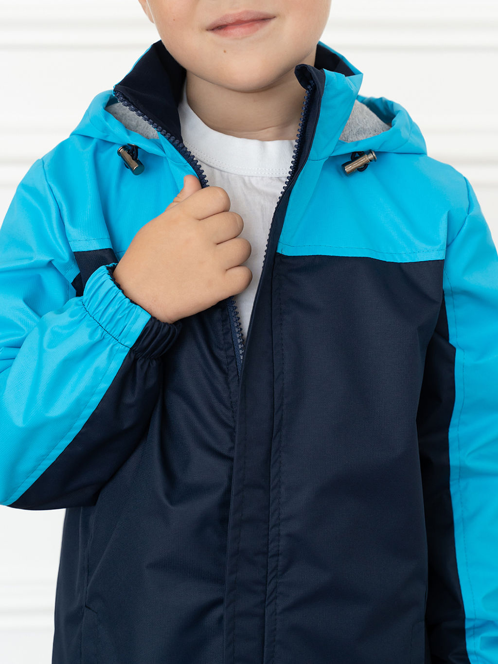 Ветровка детская синяя/бирюза 20-019/1 (110-116, 60)