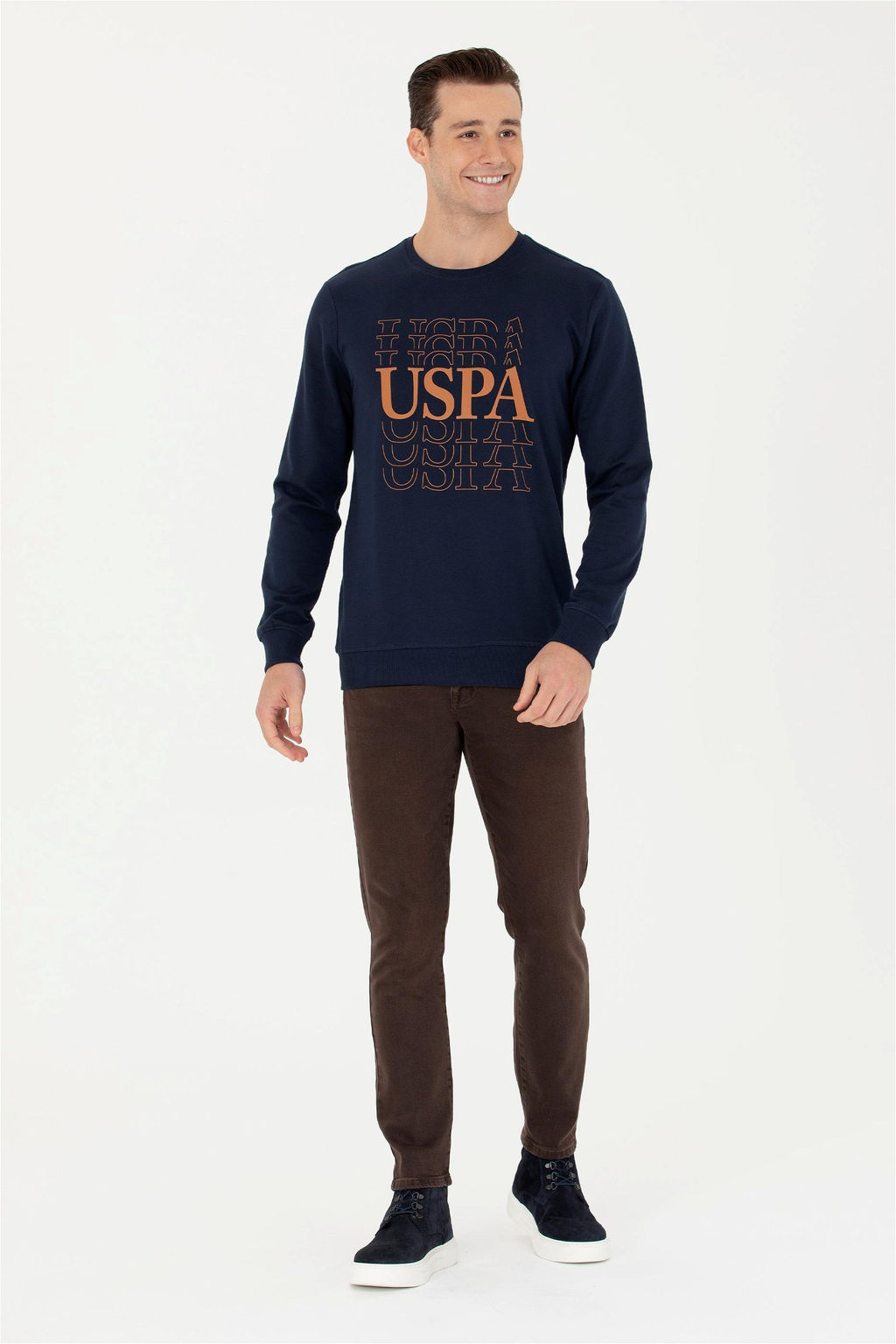 U. S. Polo Assn / Мужской темно-синий свитшот - U.s. polo assn фото 4