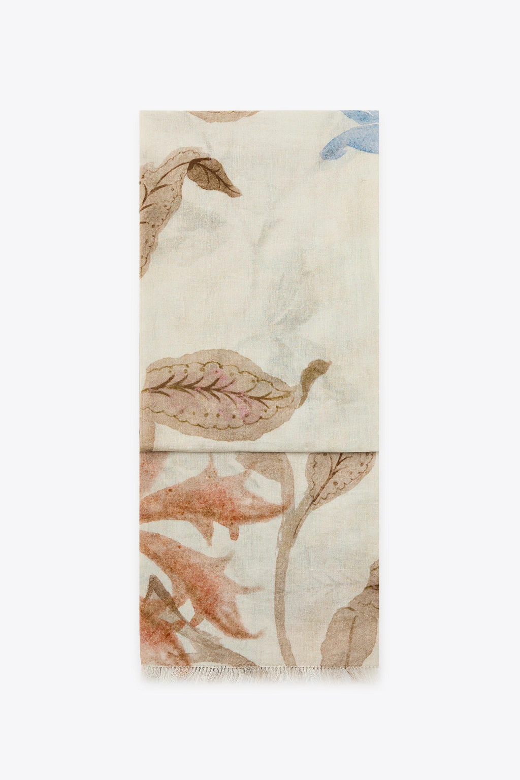 PEONY PRINT COTTON SCARF - Zara фото 5