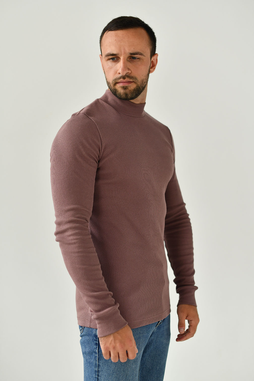 Водолазка кашкорсе Хлопок 95%, лайкра 5% (стойка) - Оптима фото 7