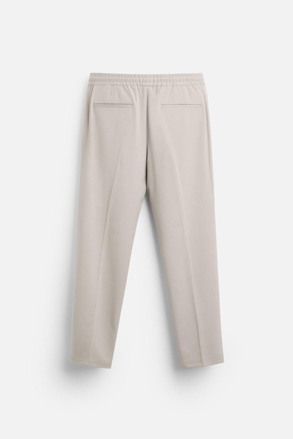 COMFORT FIT JOGGER WAIST TROUSERS - Zara фото 43