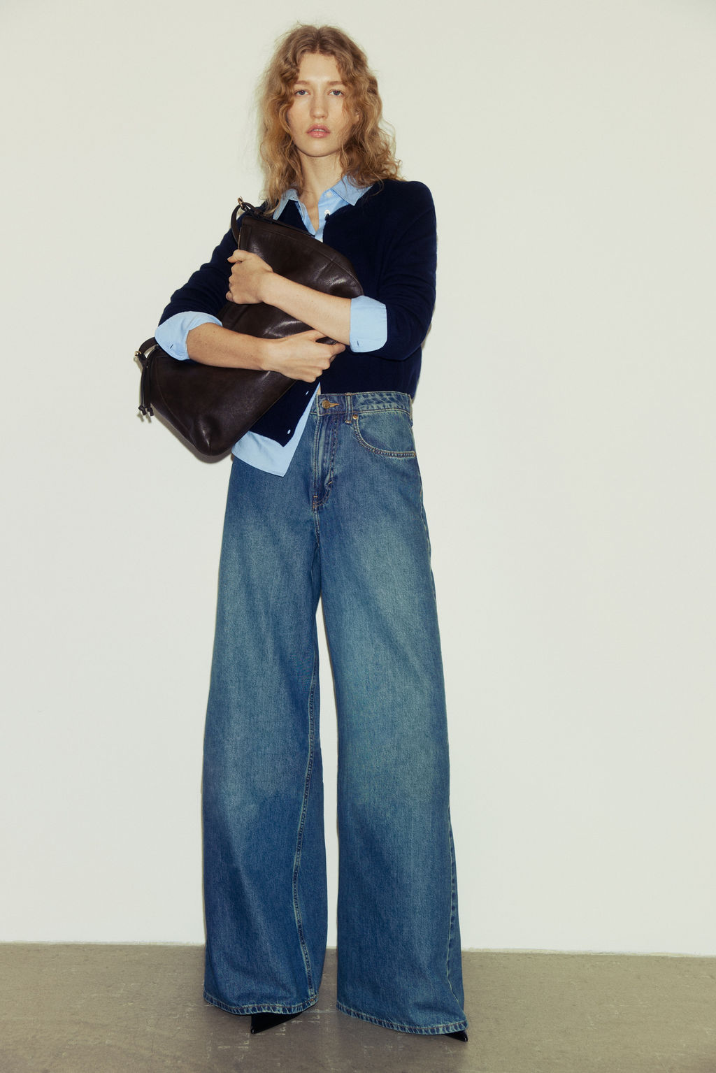 Wide High Waist Jeans - H&m фото 2