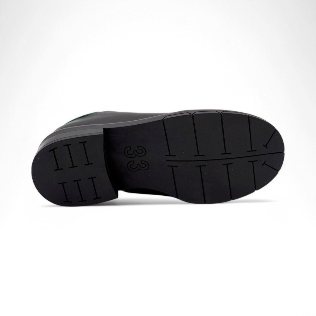 Туфли Q181-34 черно зеленые - Ирина фото 4