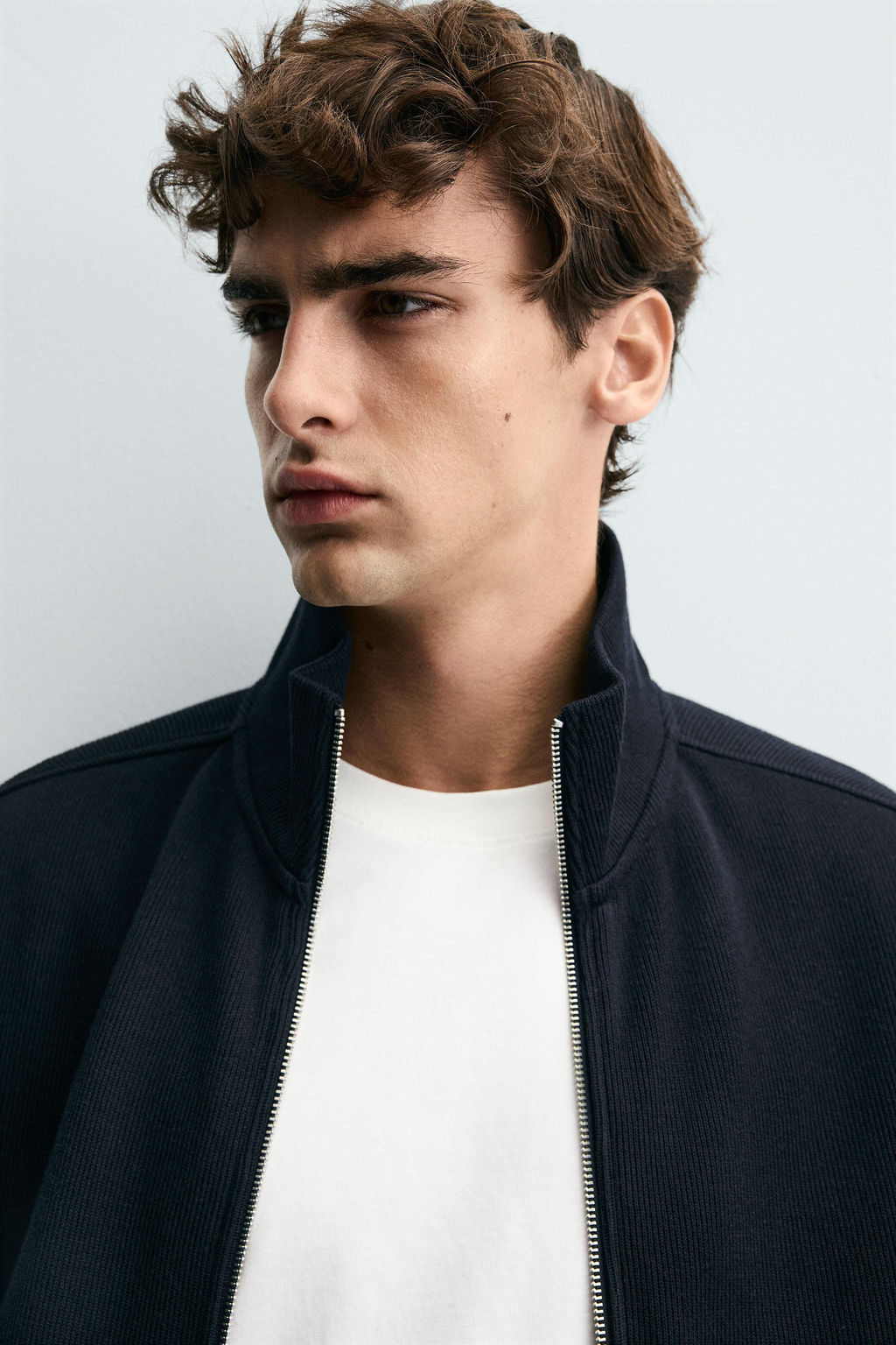 RIBBED ZIP-UP JACKET - Zara фото 5