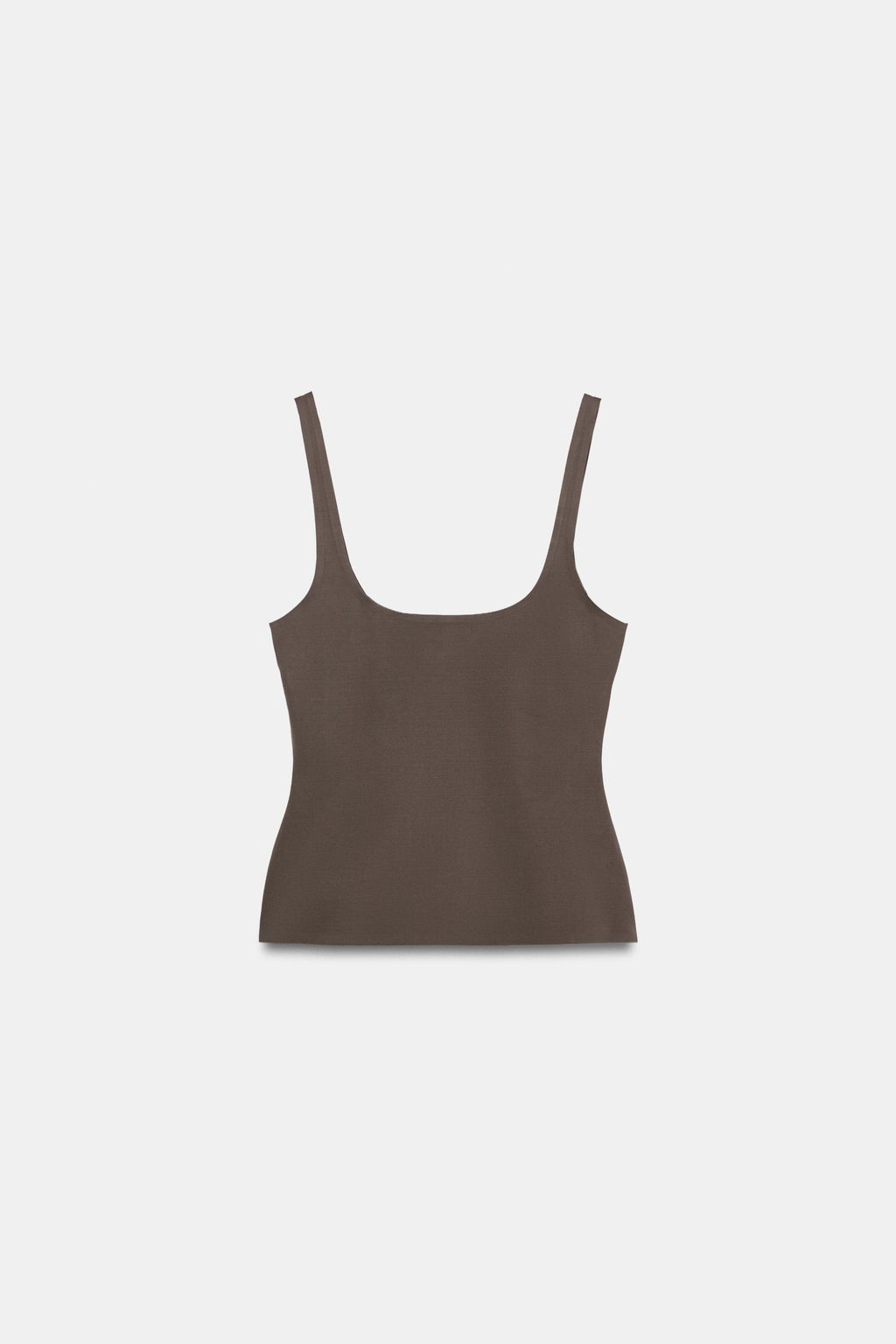 TOP TIRANTES POLIAMIDA / Chocolate - Zara фото 6