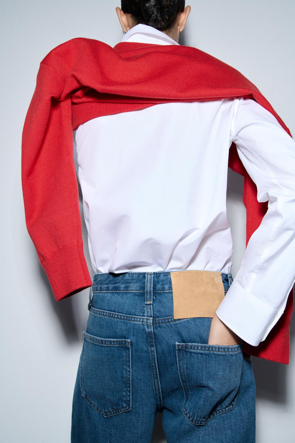 ZW COLLECTION WIDE-LEG MID-RISE JEANS - Zara фото 13