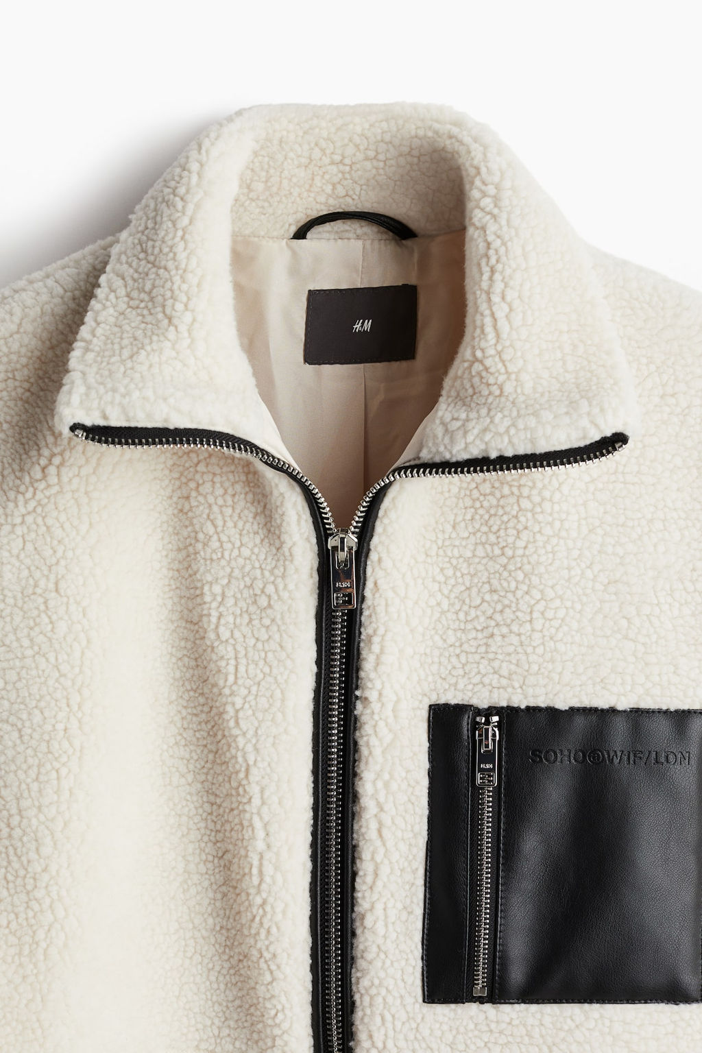 Chaqueta de borreguito Loose Fit - H&m фото 7