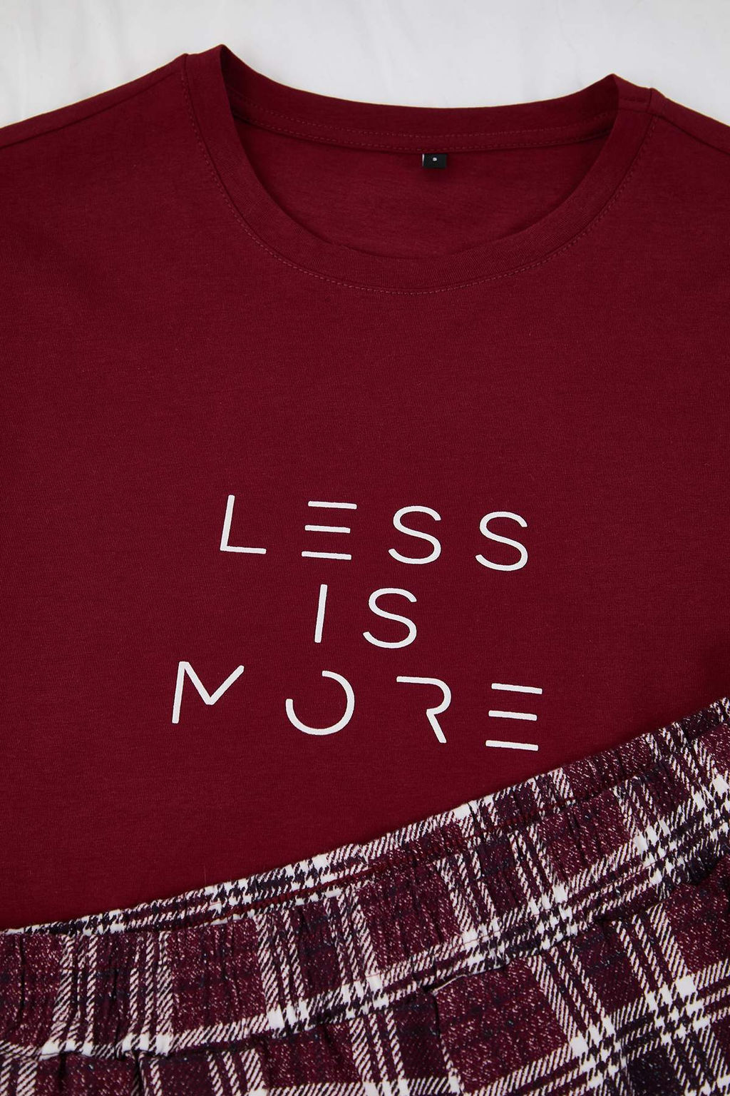 Lacivert Regular Ekose / Kareli Orme Pijama Tak?m? TMNAW26PT00055 - Trendyolmilla фото 13