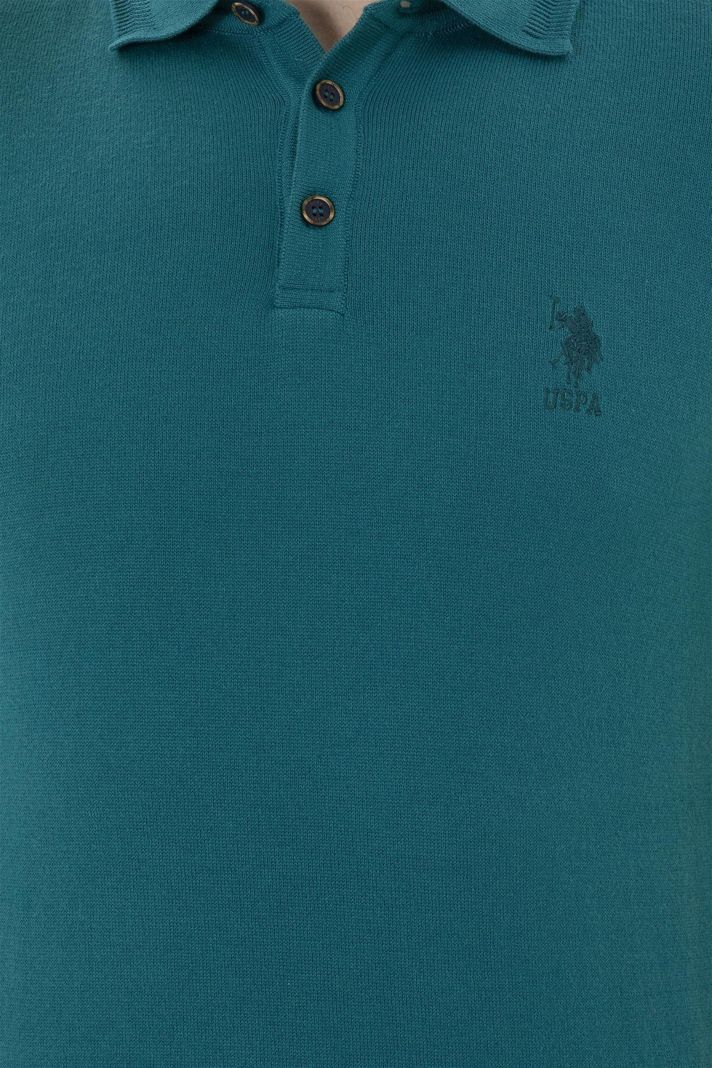 Мужской темно-зеленый свитер - U.s. polo assn фото 7