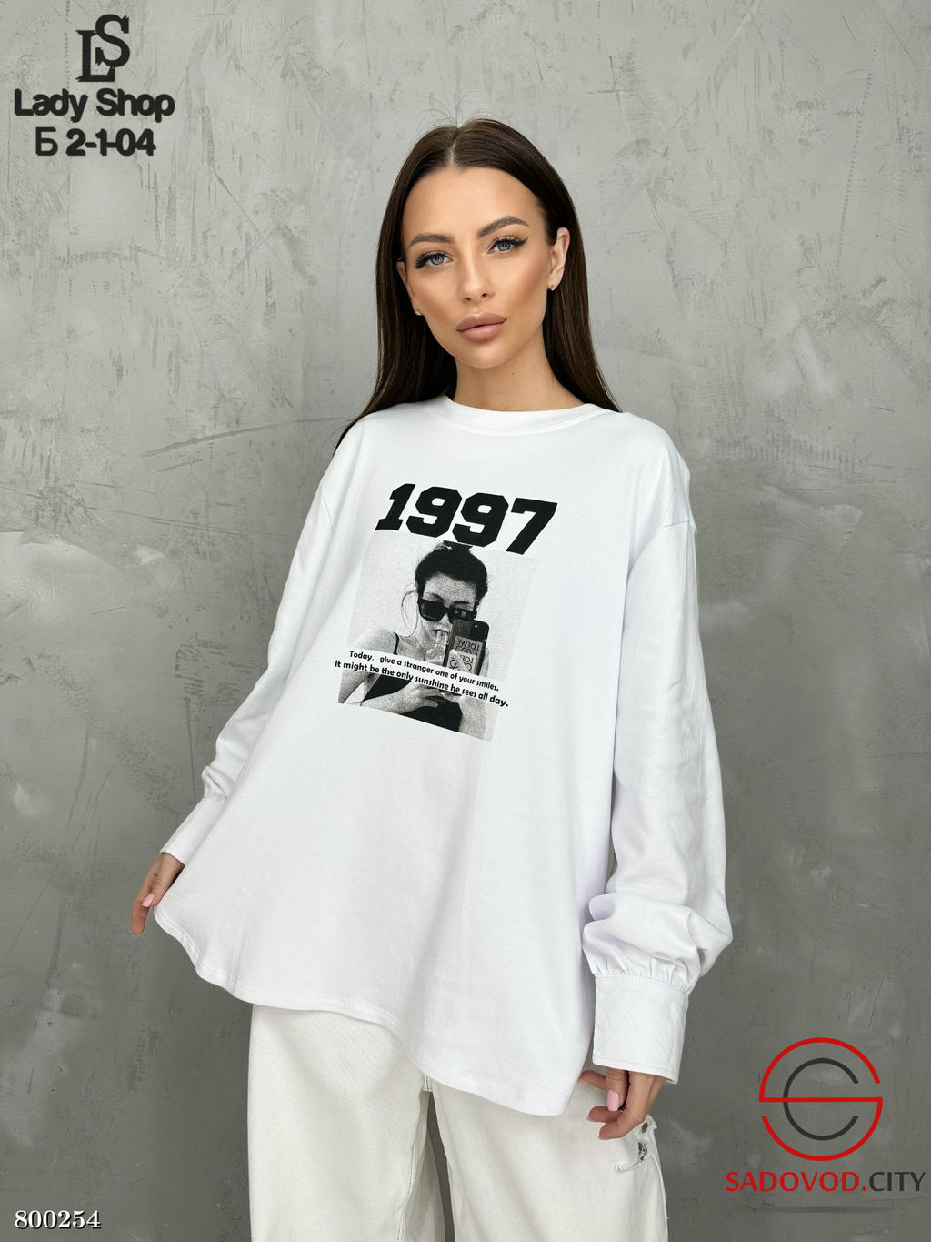 лонгслив женский с рисунком