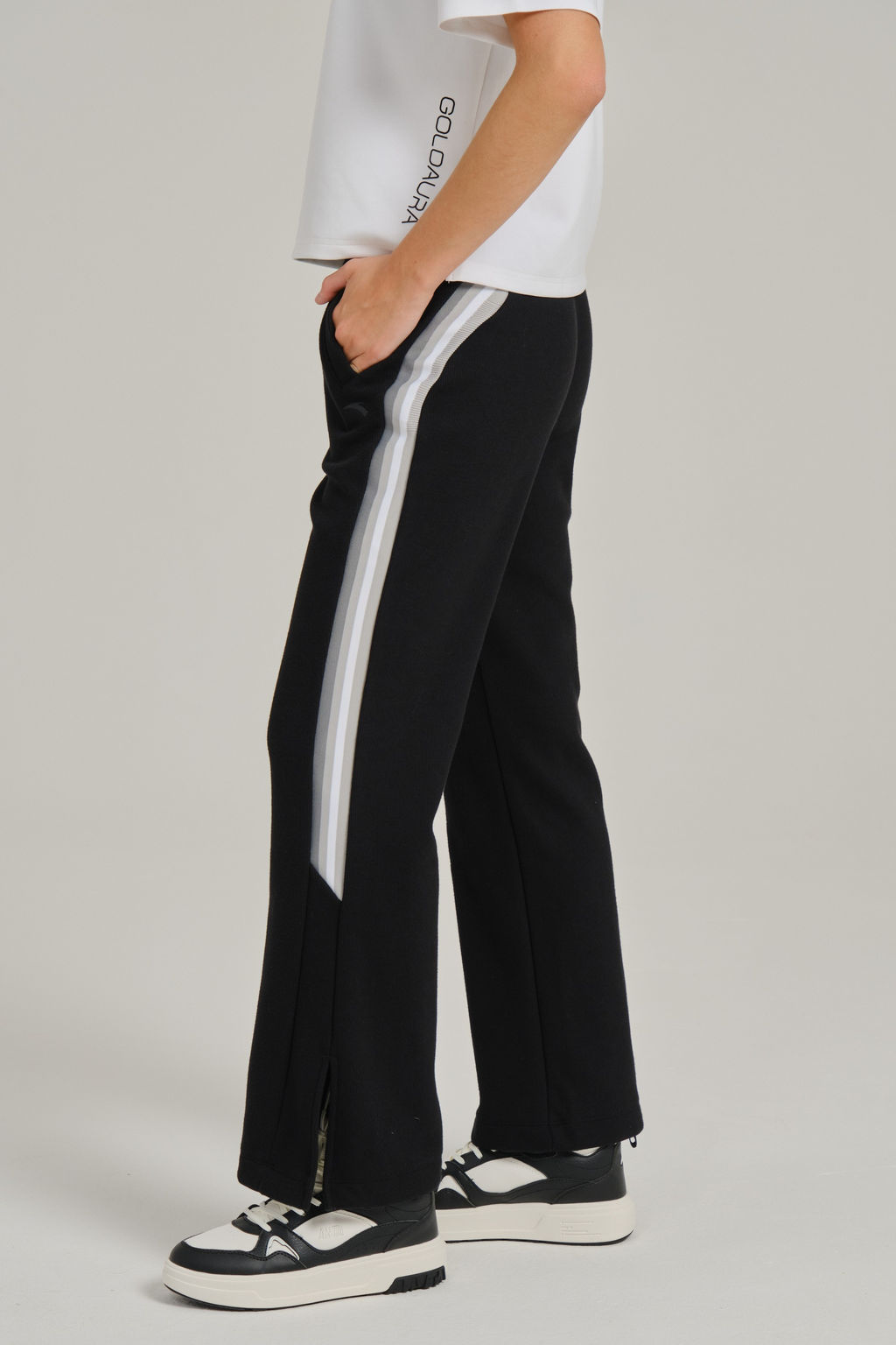 Брюки трикотажные утепленные Черный