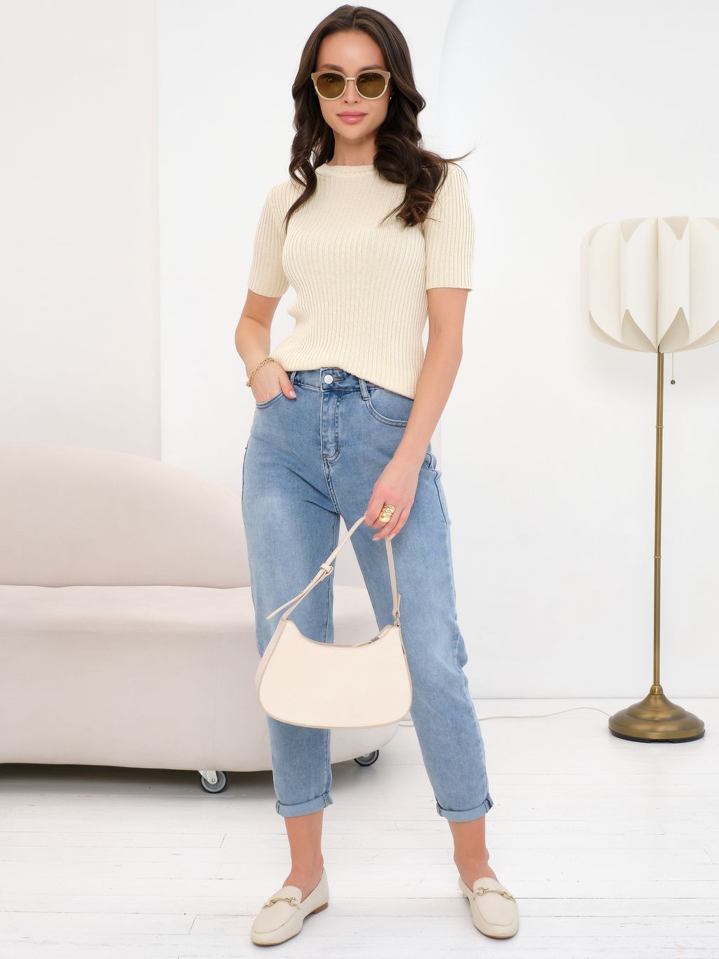 Футболка вязаная лапша - Stilla фото 8