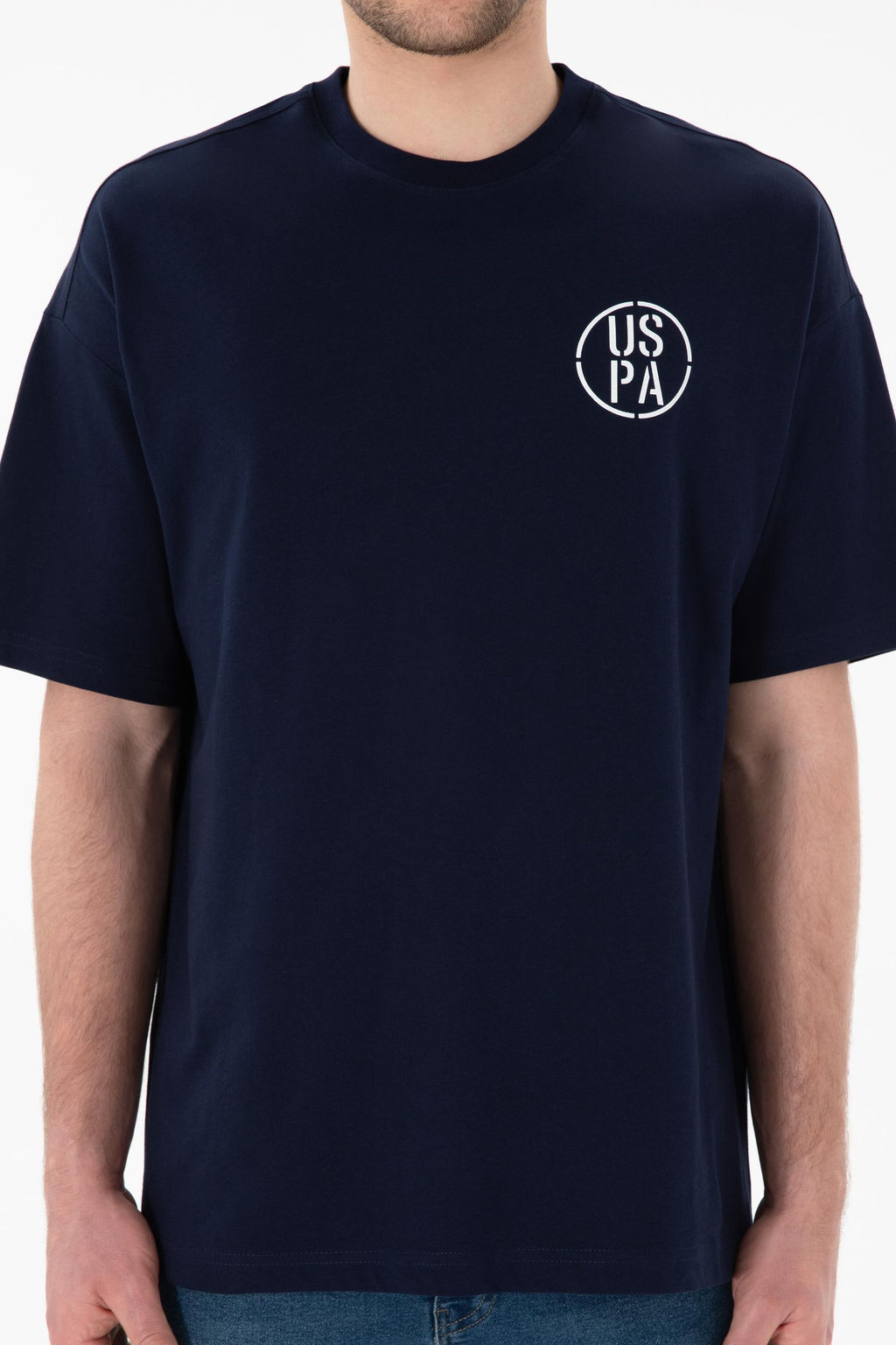 Erkek Oversize Fit Bisiklet Yaka Lacivert Ti__rt Sepette S_rpriz _ndirim - U.s. polo assn фото 7