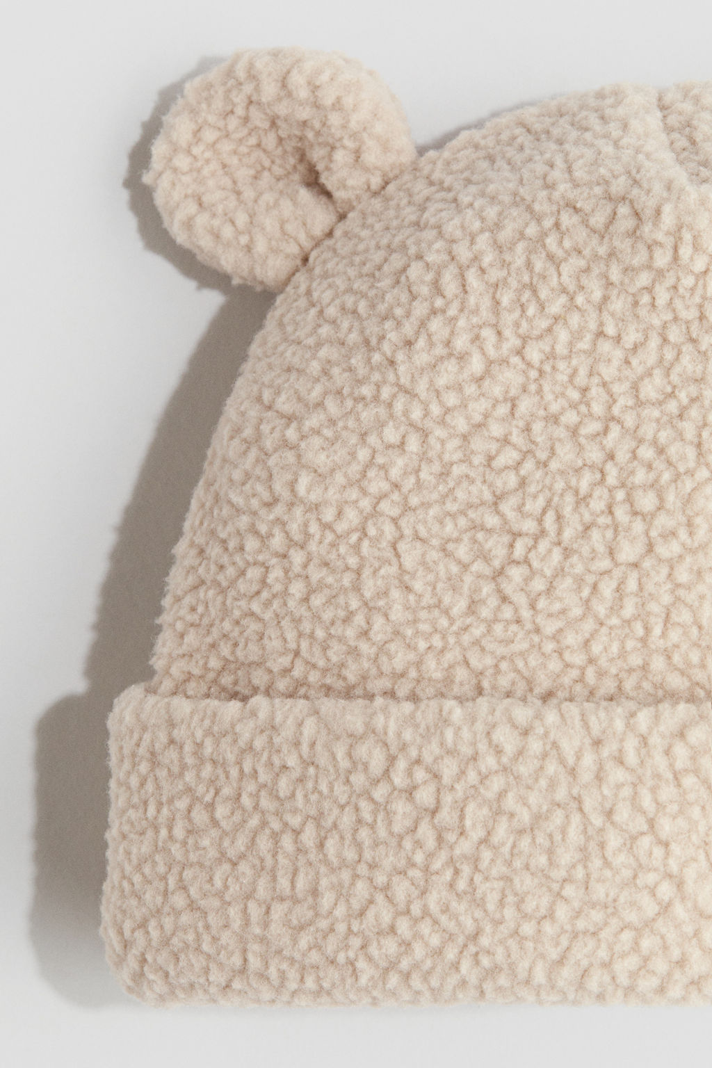 Gorro beanie de borreguito con orejas decorativas - H&m фото 2