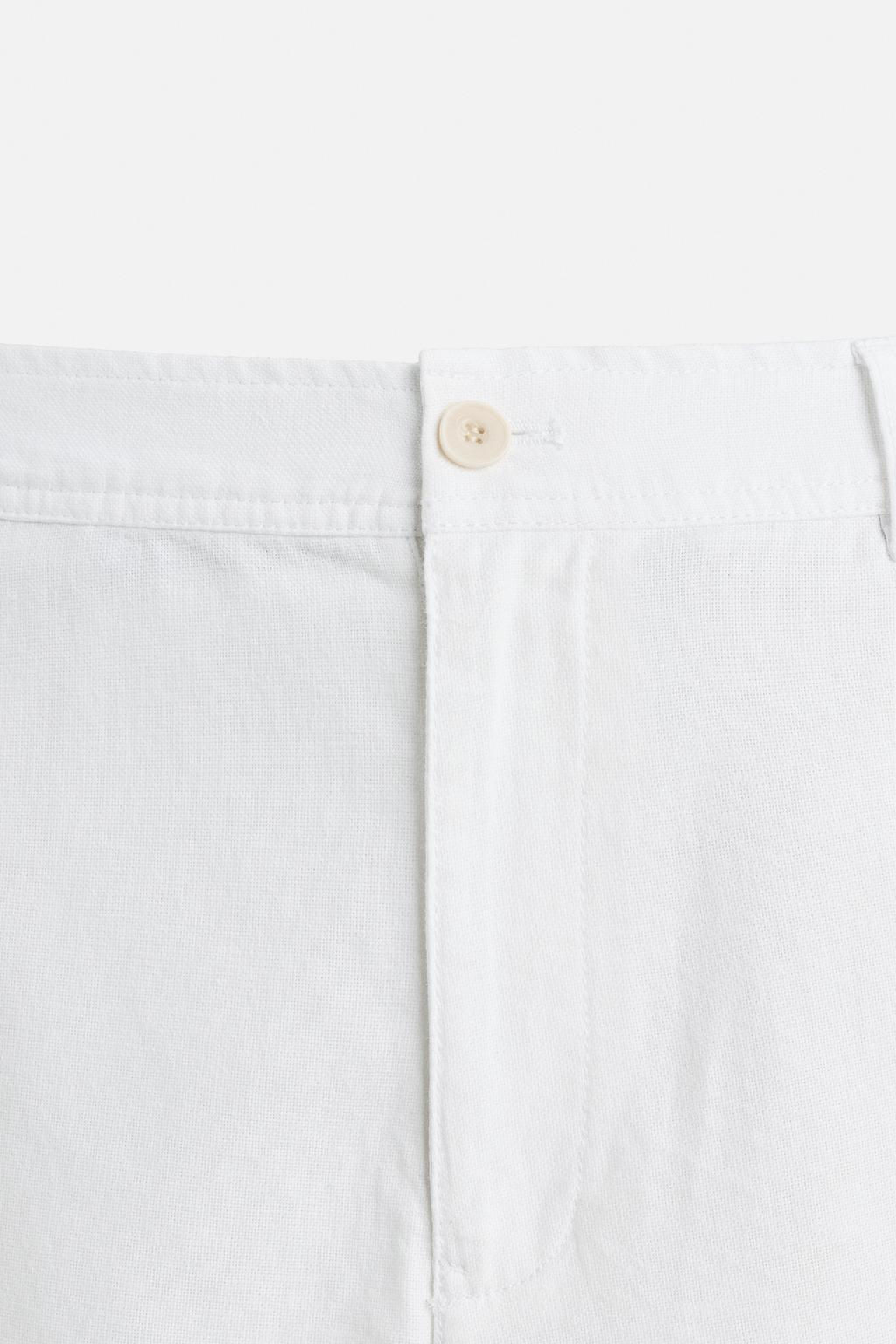 COTTON/LINEN BERMUDA SHORTS - Zara фото 9