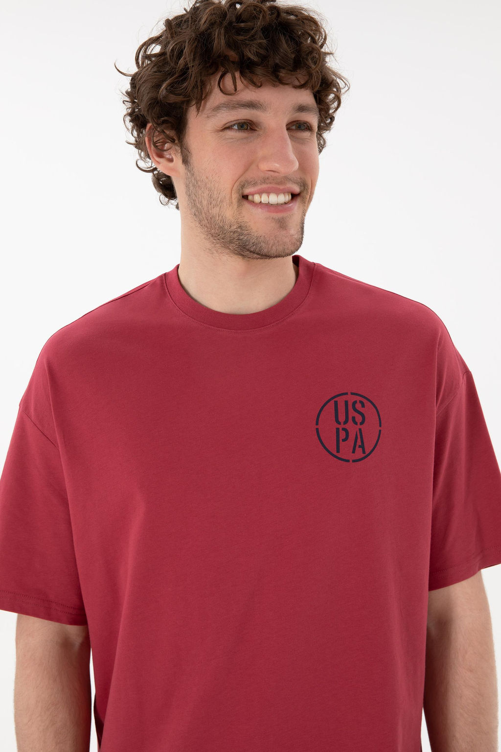 Erkek Oversize Fit Bisiklet Yaka Vi_ne Ti__rt Sepette S_rpriz _ndirim - U.s. polo assn фото 3