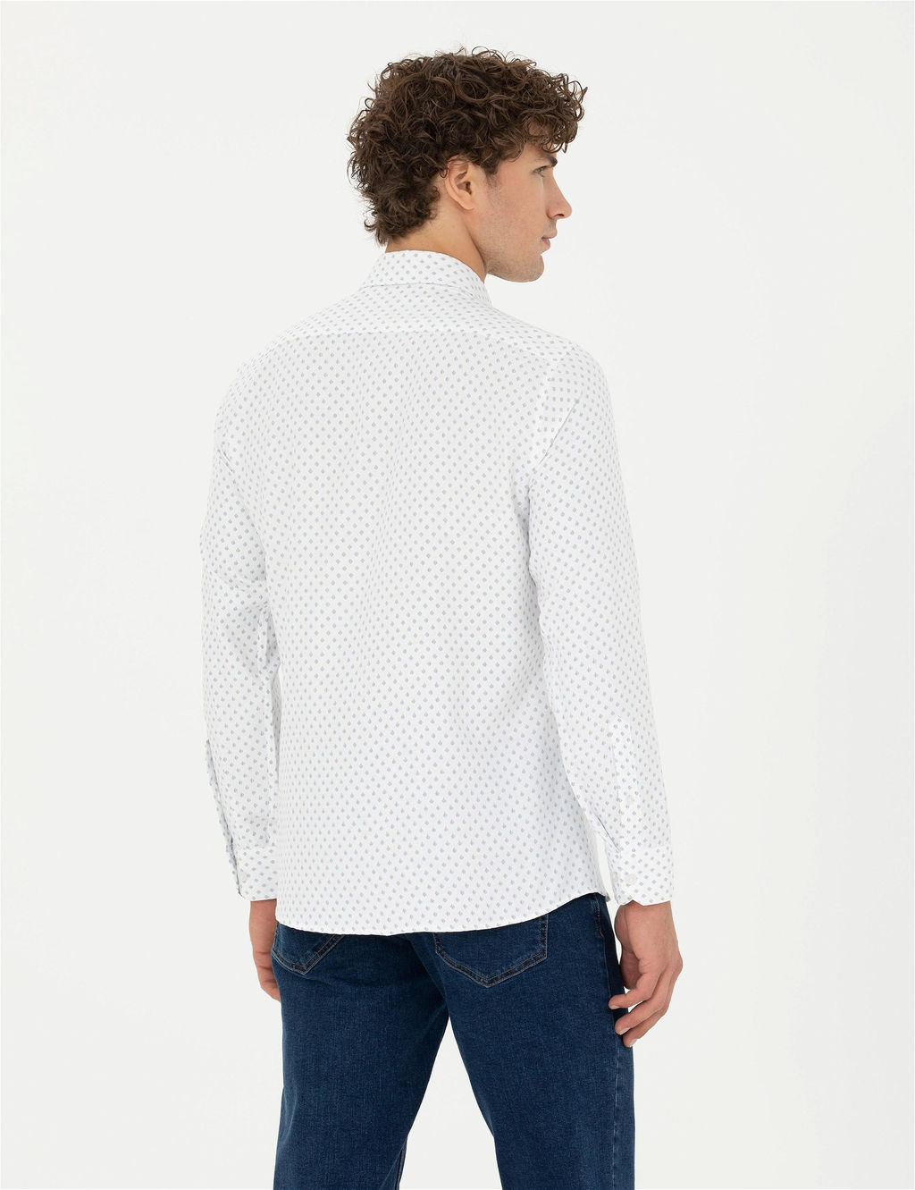 Petrol Slim Fit Uzun Kollu G_mlek - Pierre cardin фото 5