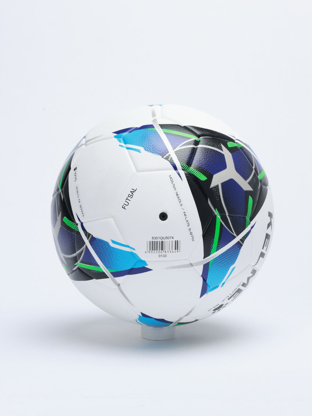 Мяч KELME Indoor Low Bounce Football (Thermal Bonding) (White/Blue)