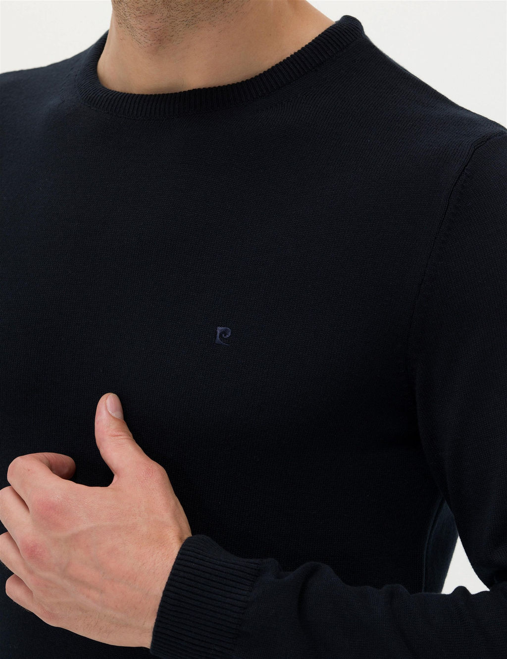 Lacivert Slim Fit Bisiklet Yaka Basic Triko Kazak - Pierre cardin фото 7
