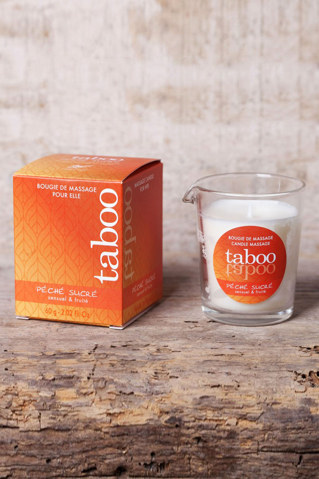 Массажное аромамасло для женщин RUF Taboo Сладкий грех (Pche sucre), нектарин, 60 гр.