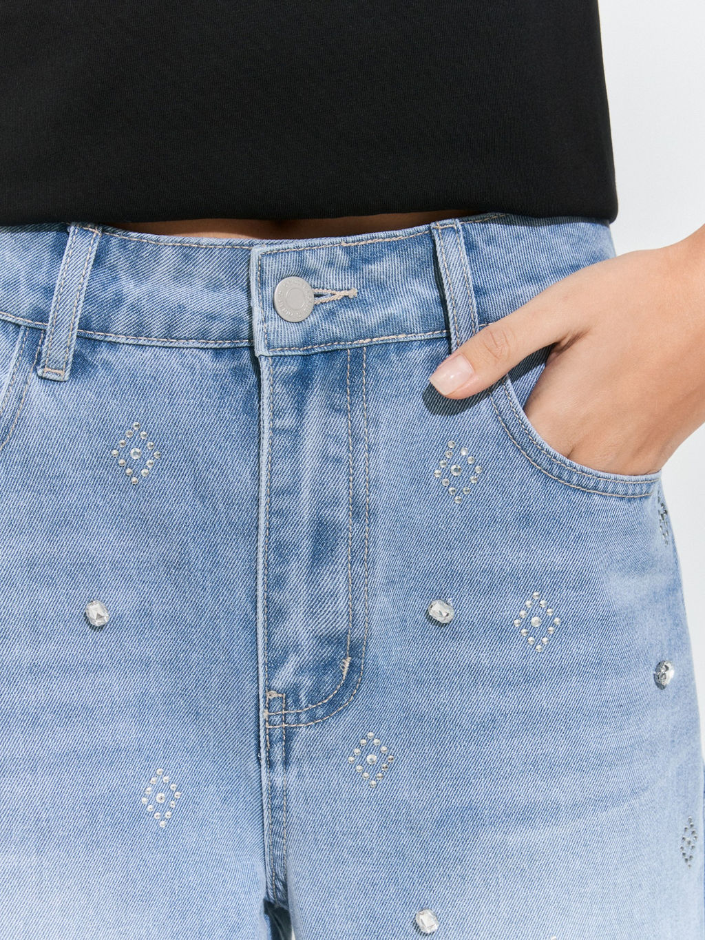 10200440101 Брюки джинсовые жен. Holborn синий - Concept club фото 3