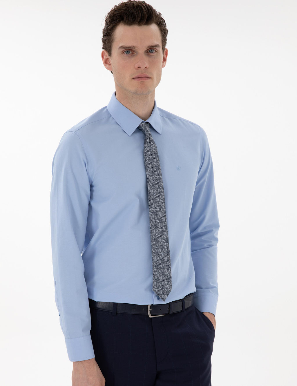 Mavi Slim Fit Uzun Kollu Klasik Basic G_mlek - Pierre cardin фото 10