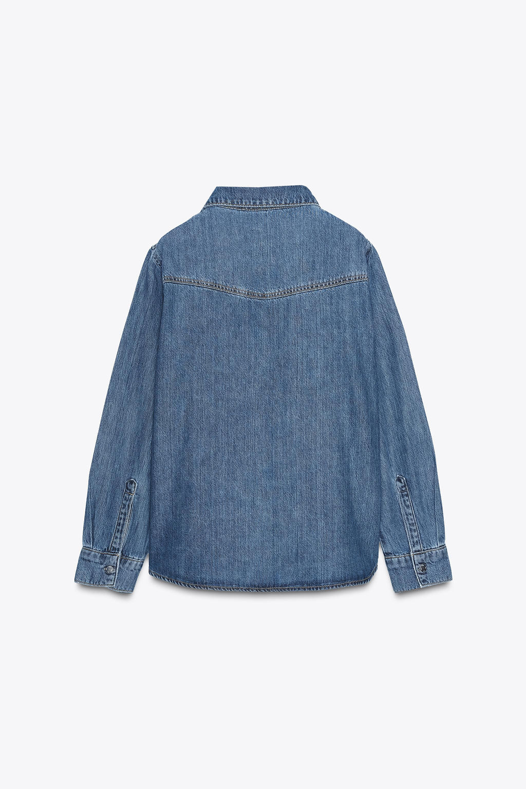 Z1975 FLUID DENIM SHIRT - Zara фото 6
