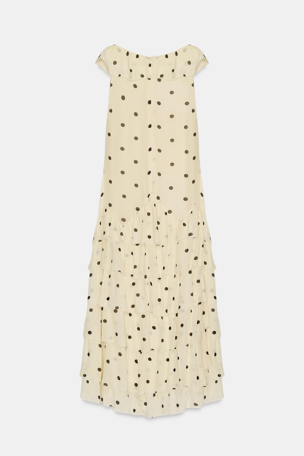 VESTIDO ASIM?TRICO LUNARES / Crudo / Negro - Zara фото 4