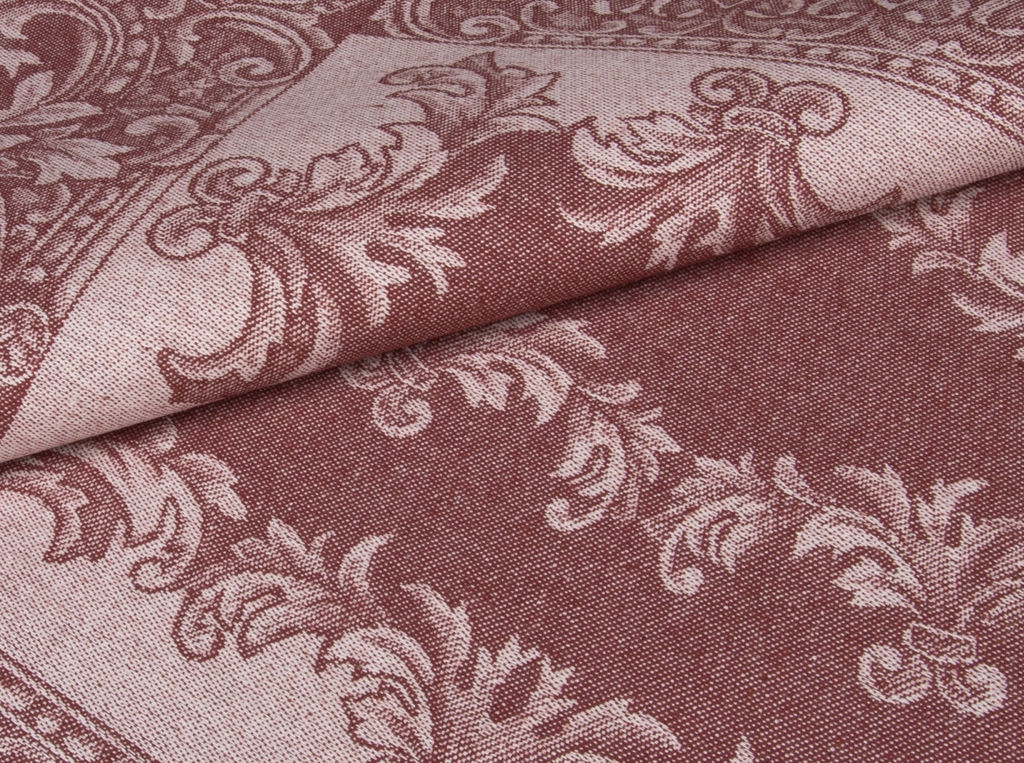 07с-39ЯК 50*70 Полотенце "Акантус" цв. бордо