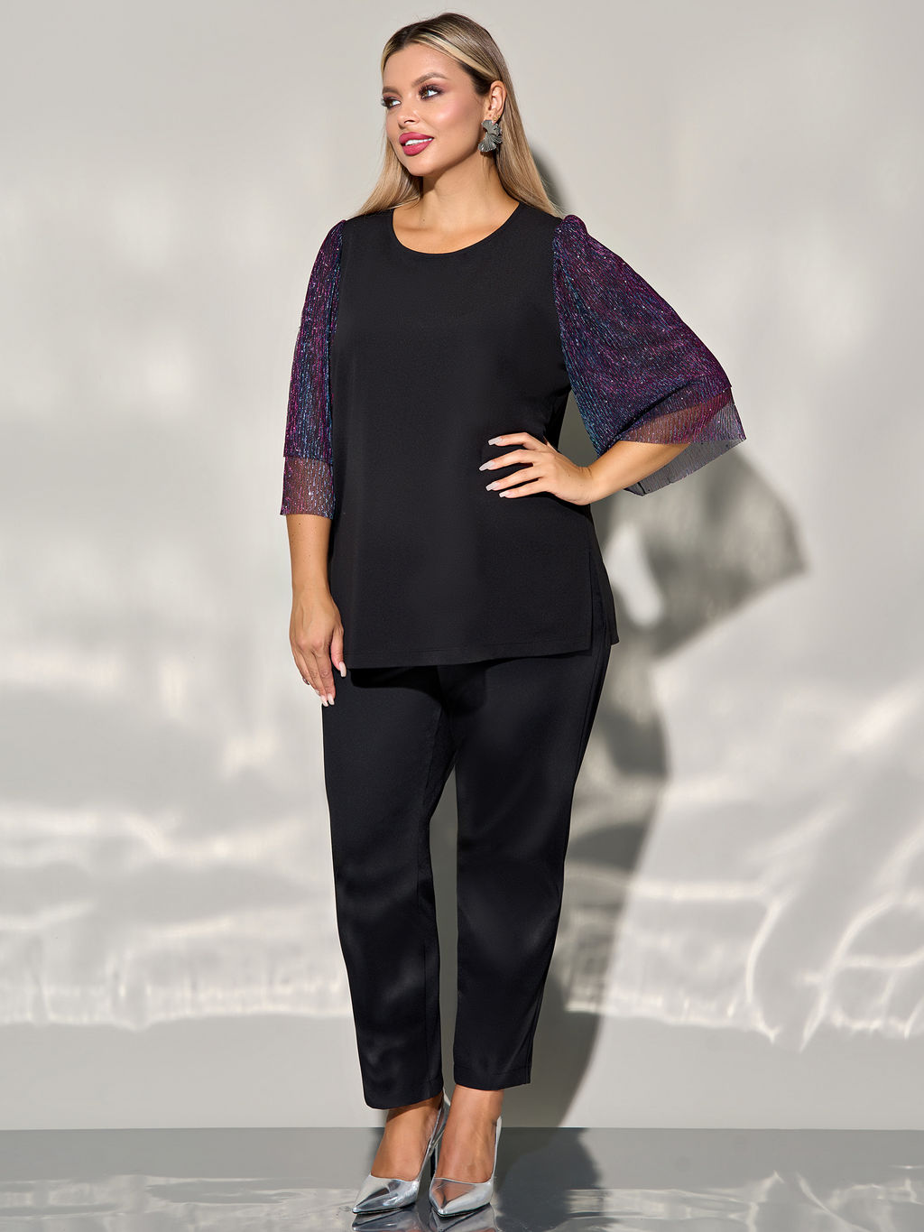 Футболка 0208-2 чёрный - Dora фото 105