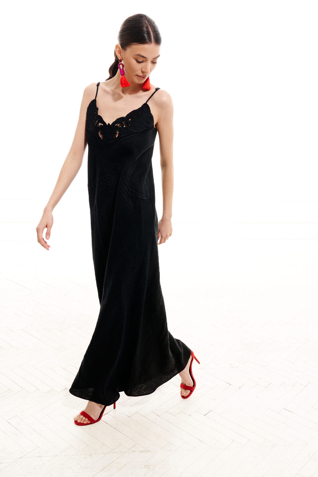 Платье - комбинация 1022 (Лен - 100%) - Elletto фото 10